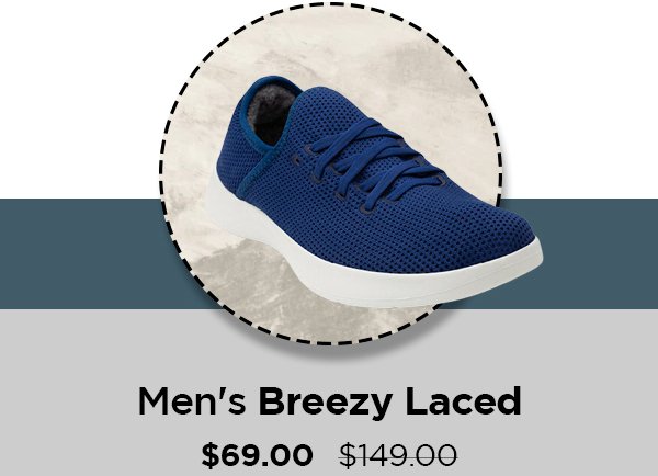 Men's Breezy Laced $69.00 $149.00