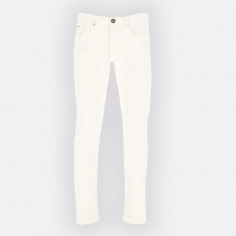 Off White Slim Fit Jeans