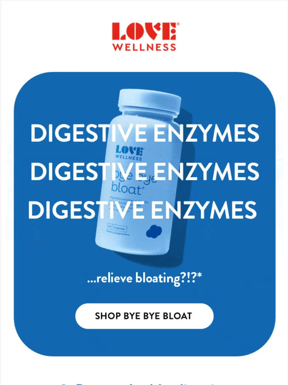 Love Wellness Digestive enzymes are magic Milled