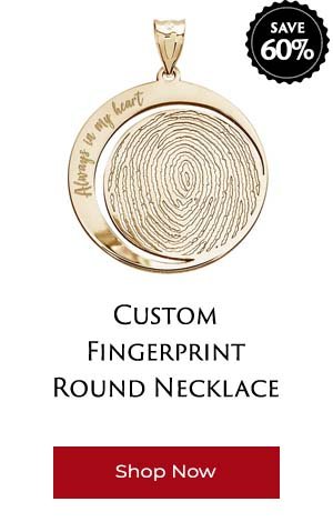 Round Shaped Fingerprint Necklace
