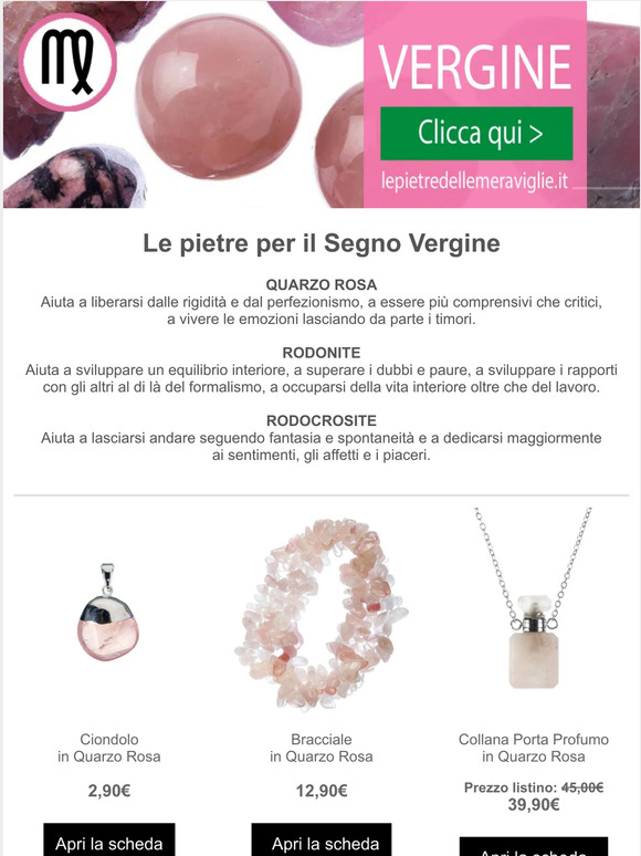 Pietra Del Segno Della Vergine Le Pietre delle Meraviglie: Quarzo Rosa, Rodonite e Rodocrosite: le