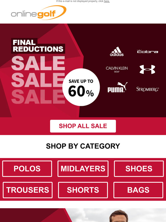 FINAL REDUCTIONS- Shop by category