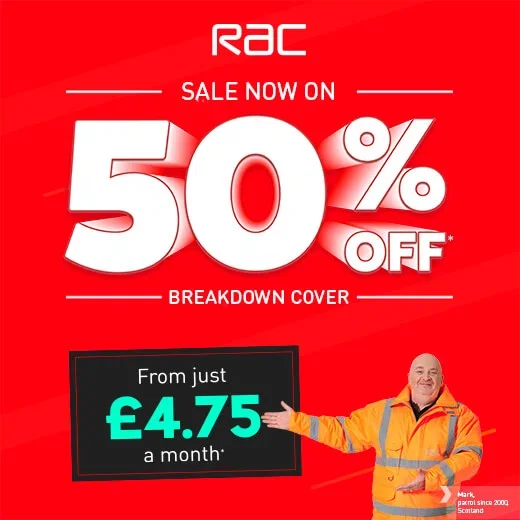 Get 50% off breakdown cover