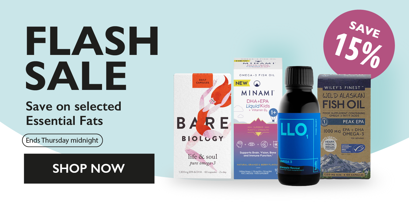 Flash sale: 15% off Essential Fats