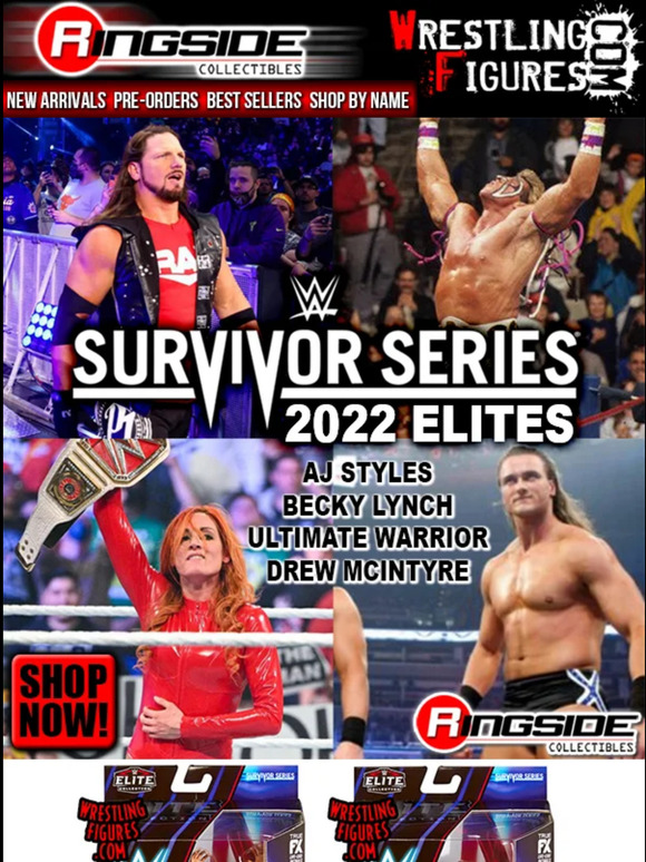 Ringside Collectibles PreOrder WWE Elite Survivor Series 2022! Milled