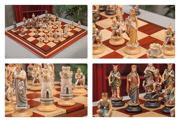 The Verona Series Hand Painted Chess Pieces 