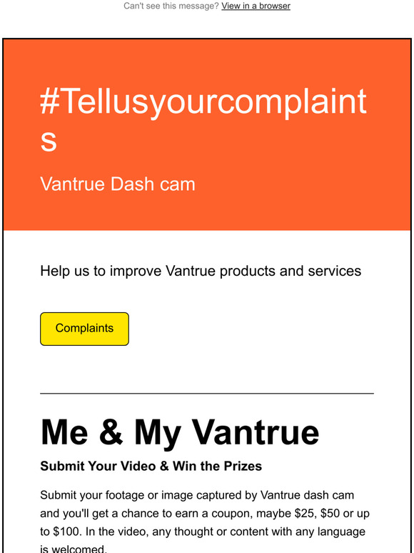 Vantrue Dashcam