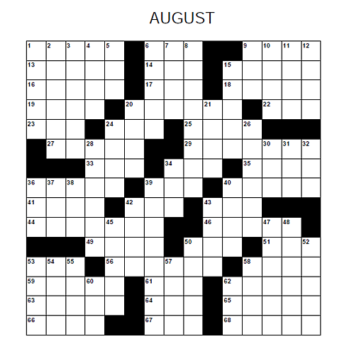 aug 22 crossword