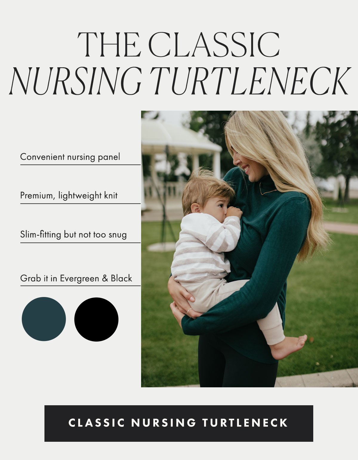 The Classic Nursing Turtleneck