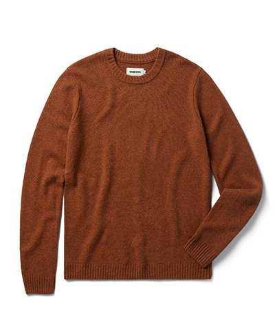 The Lodge Sweater in Rust