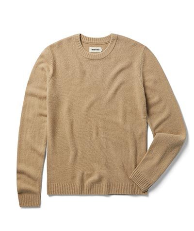 The Lodge Sweater in Camel
