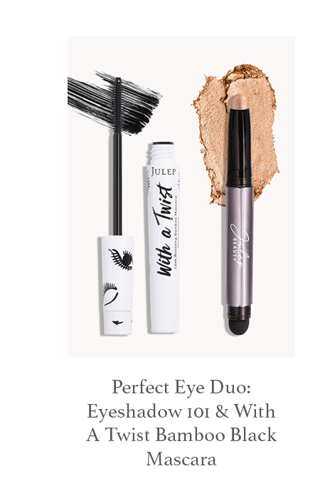 Perfect Eye Duo: Eyeshadow 101 & With A Twist Bamboo Black Mascara