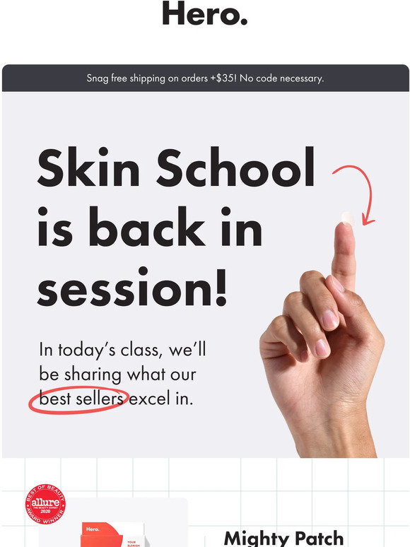 Time to head back to Skin School