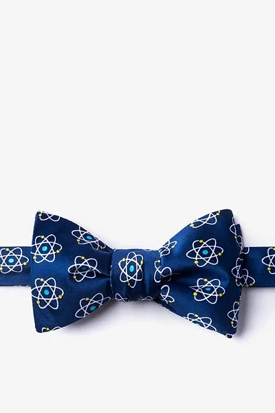 Image of Navy Blue Nucleus Self-Tie Bow Tie