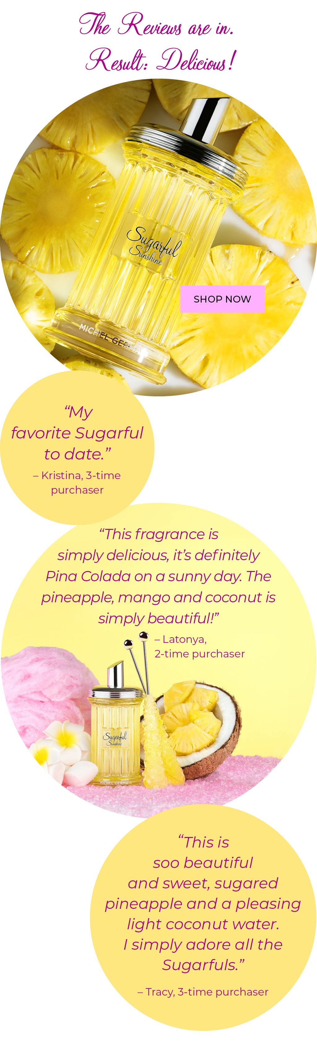 Michel Germain Read Sugarful Sunshine reviews now Milled