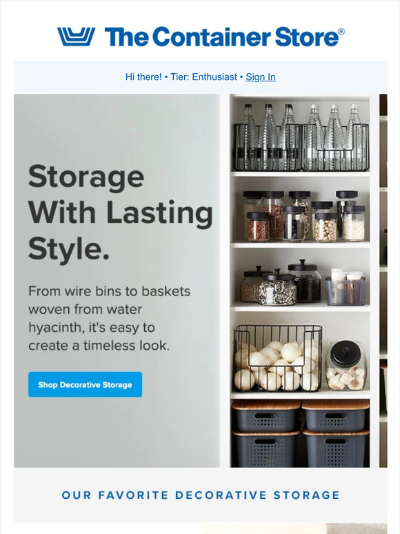 The Container Store Storage You’ll Want To Show Off Milled