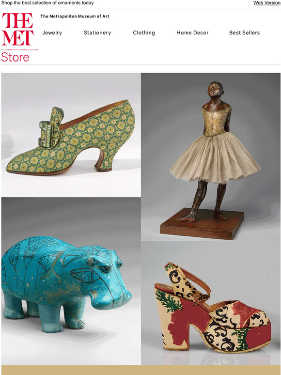 The MET Order Your 2022 Shoe Ornaments Milled