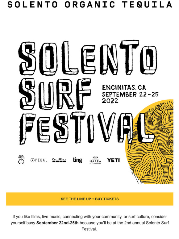 Solento Surf Festival Lineup and Tickets Available Now