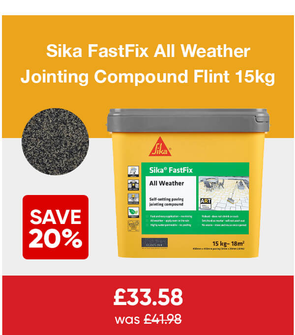 Sika FastFix All Weather Jointing Compound Flint 15kg