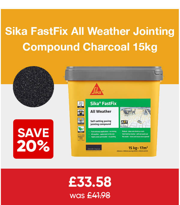 Sika FastFix All Weather Jointing Compound Charcoal 15kg