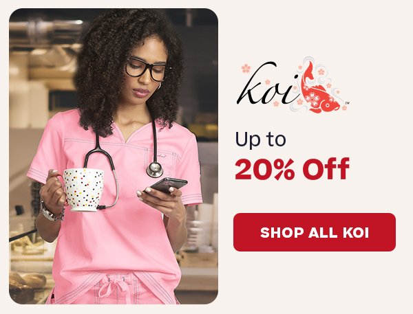koi up to 20% off
