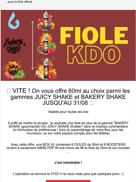 Plus que quelques jour pour la fiole offerte  ! 🎁