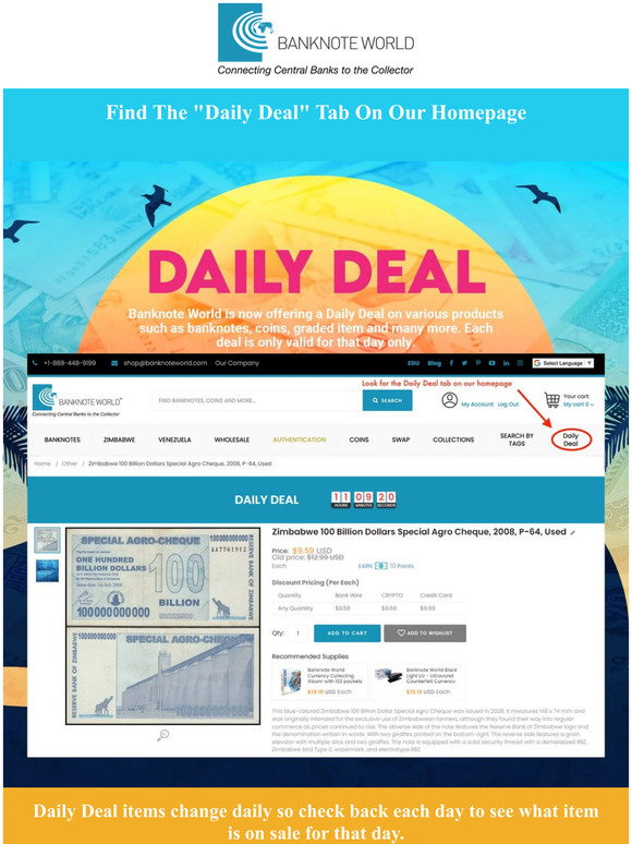 Banknote World: Still, Time To Catch This Hot Daily Deal! | Milled