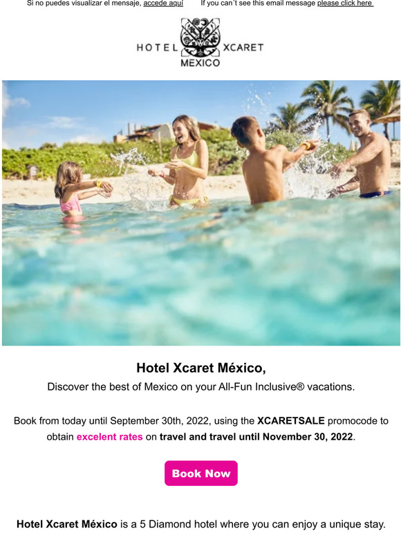 Hotel Xcaret Emails from 2022