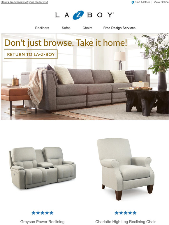 LaZBoy Bring Style and Comfort Home, Today! Milled