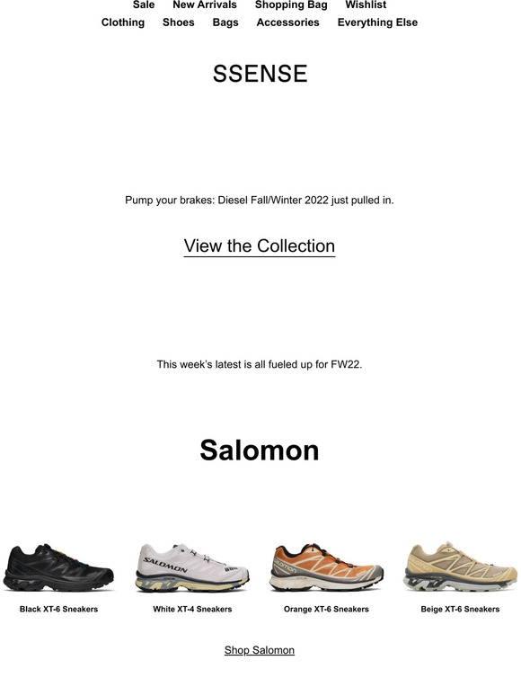 Diesel, Salomon, and Versace just landed