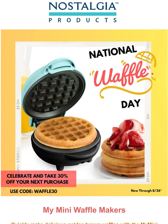 Nostalgia Products Waffle Wednesday!🧇 Milled