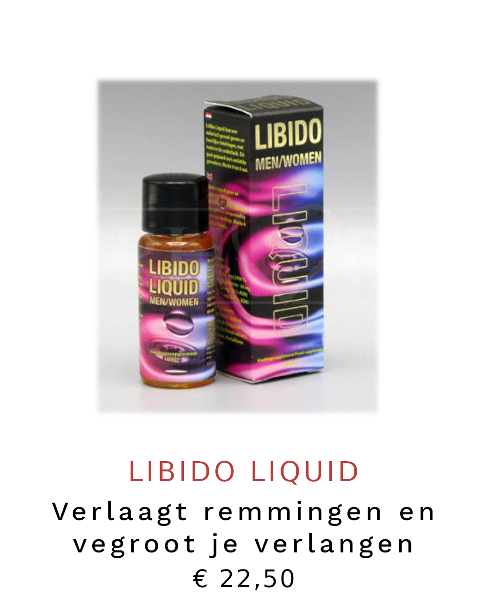 Libido liquid, libidomiddel voor hem en haar
