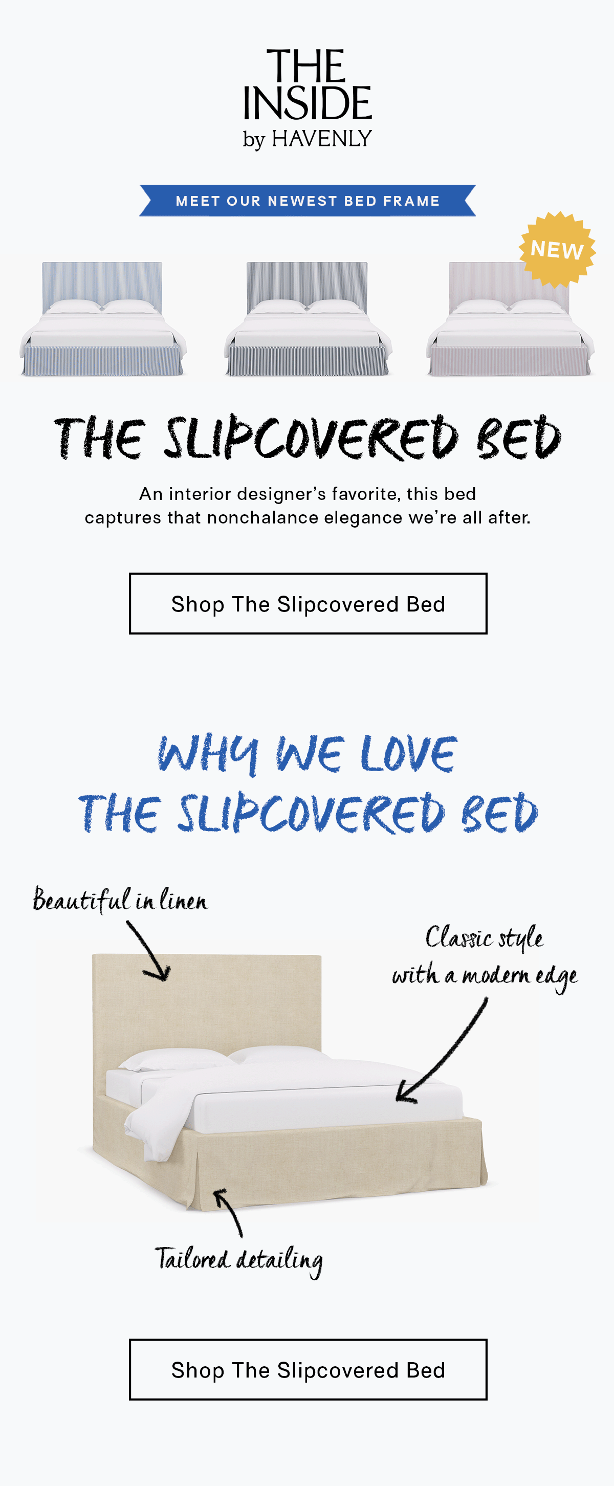 The Slipcovered Bed