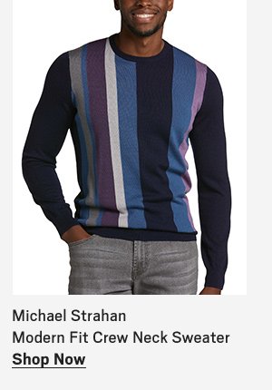 Michael Strahan Modern Fit Crew Neck Sweater