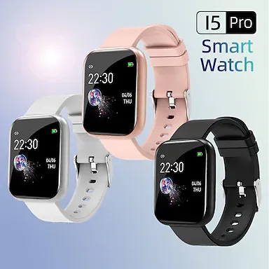 iMosi I5 Pro Smart Watch 1.3 inch Smartwatch Fitness Running Watch Bluetooth Pedometer Sleep Tracker Sedentary Reminder Compatible with Android iOS Women Men Long Standby IP 67 34mm Watch Case