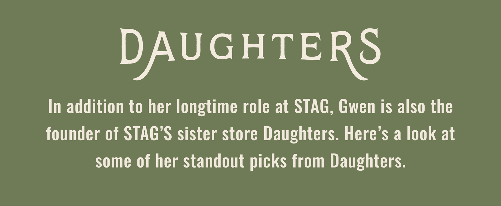 Daughters: Essentials For Women