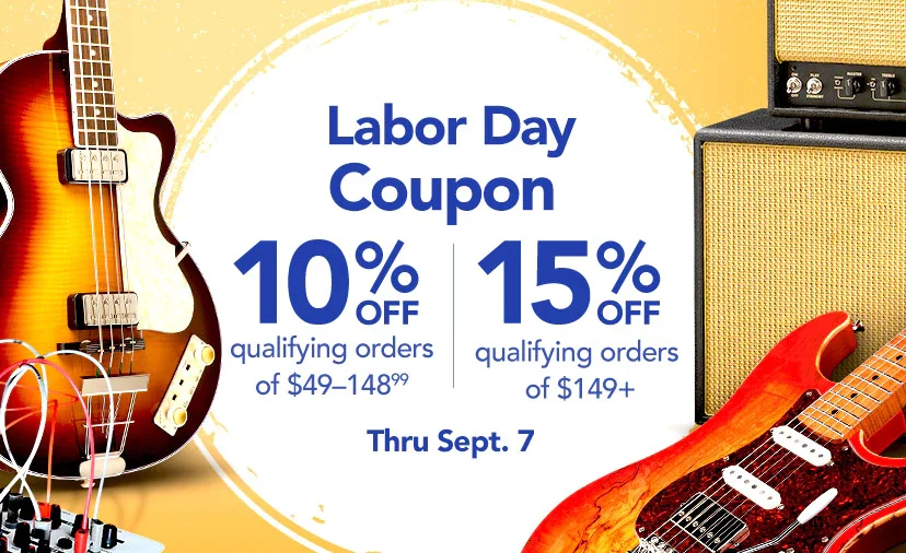 Labor Day Coupon. 10% off qualifying orders of $49-148.99. 15% off qualifying orders of $149+. Code below. Shop or call 877-560-3807 thru 9/7