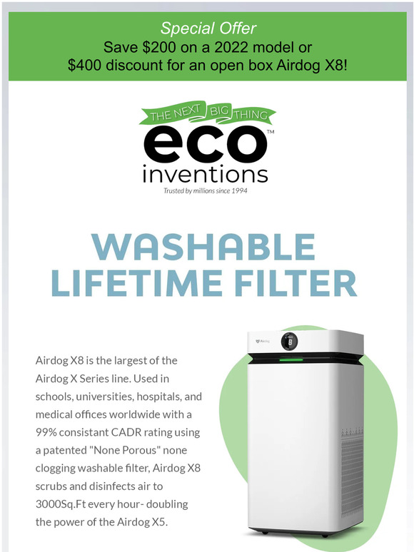 Patented Airdog™  Worlds Most Advanced Silent Air Purifier