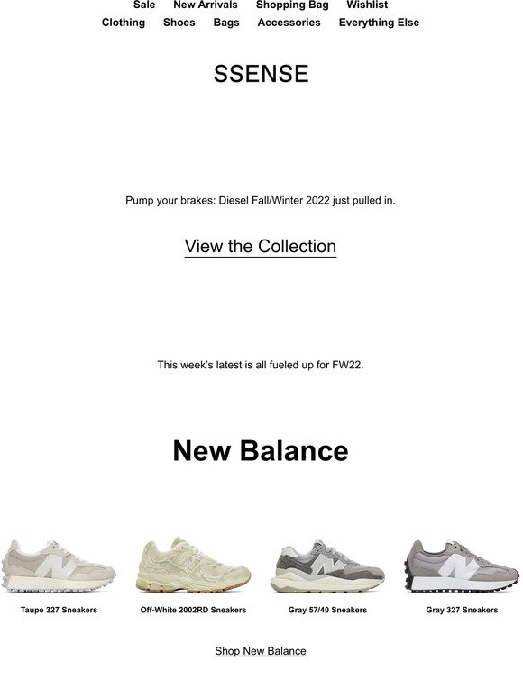 Diesel, New Balance, and Chloé just landed
