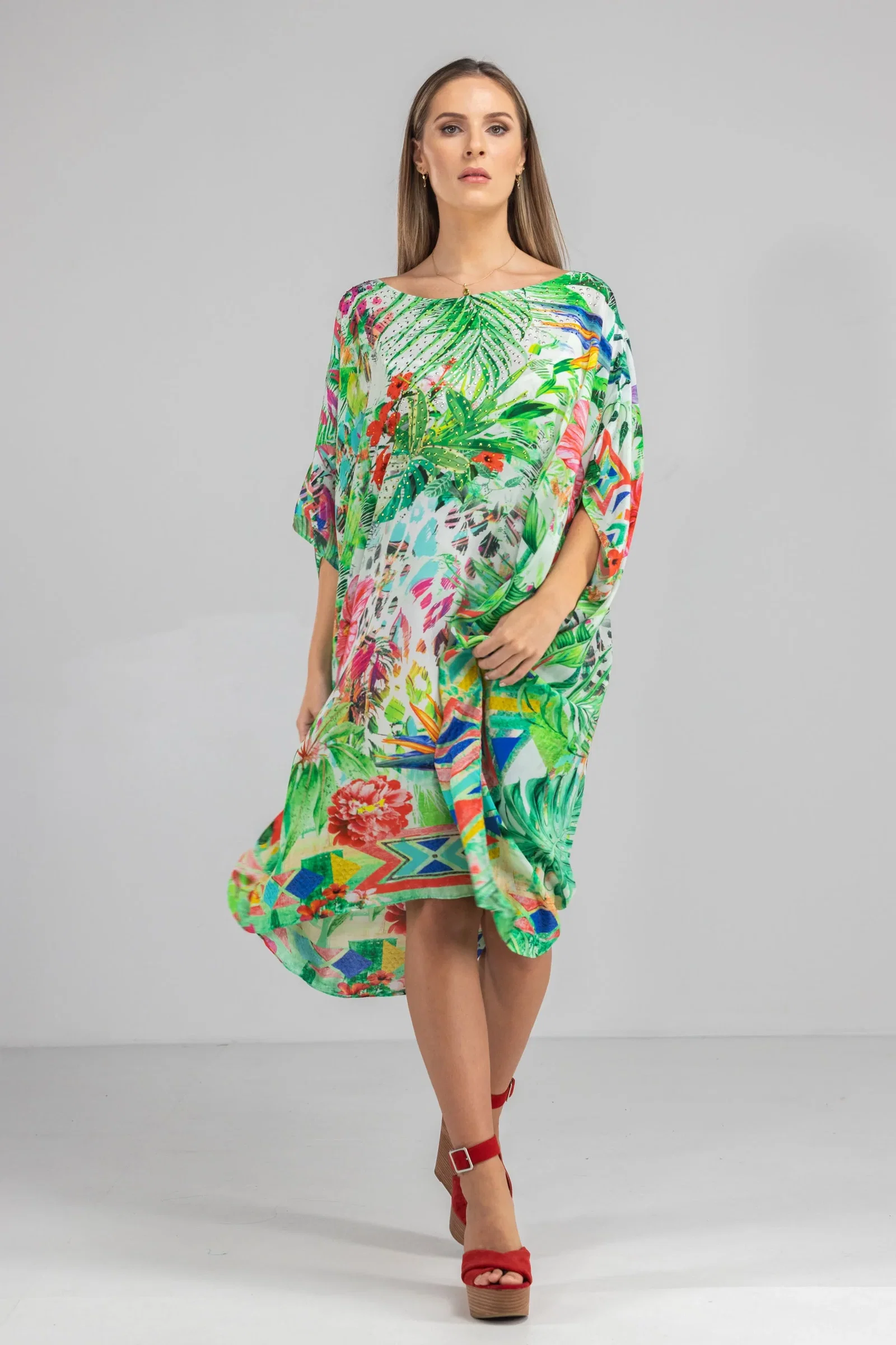 LANAI - SHORT BOX KAFTAN