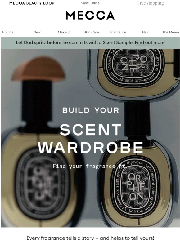 Mecca Build your scent wardrobe Milled