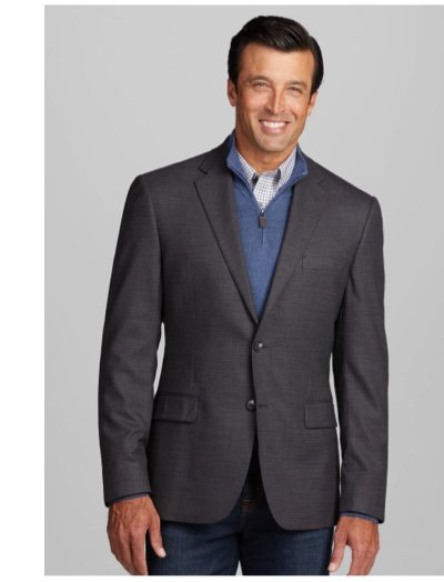 Traveler Collection Traditional Fit Check Sportcoat