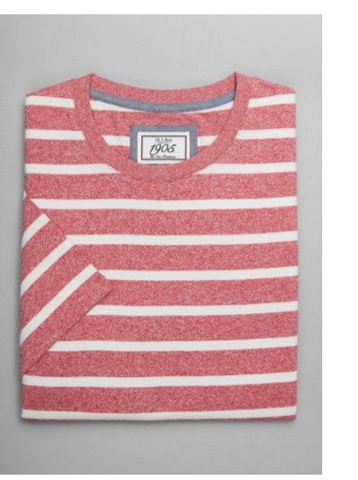 1905 Collection Tailored Fit Crew Neck Stripe T-Shirt