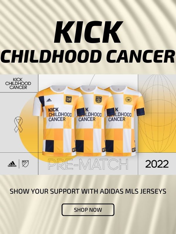 For the Cause ⭐️ @mls drops their annual Kick Childhood Cancer jersey in  collaboration with @marvel 💛 Online now at Soccer.com at the link …