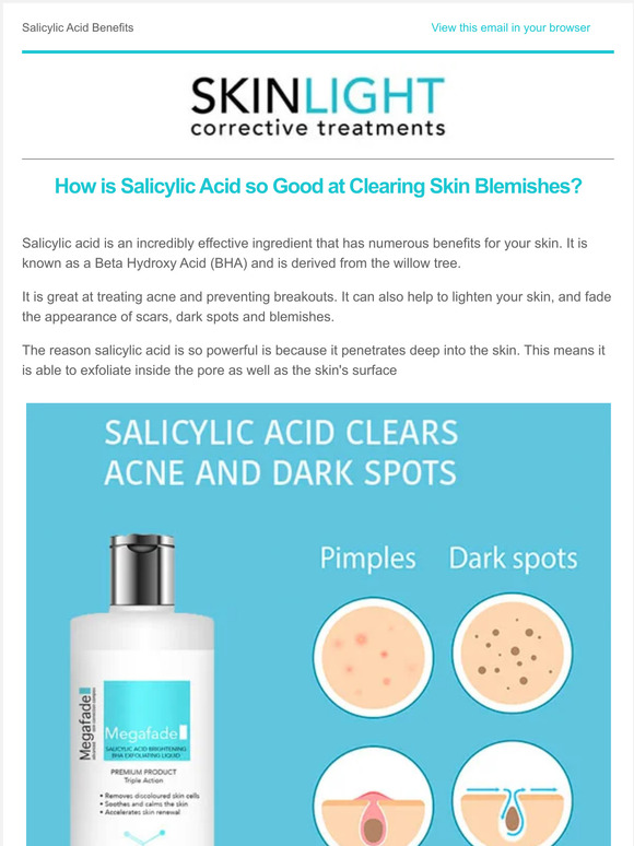 SKINLIGHT Salicylic Acid So Effective for Skin Discolourations Milled