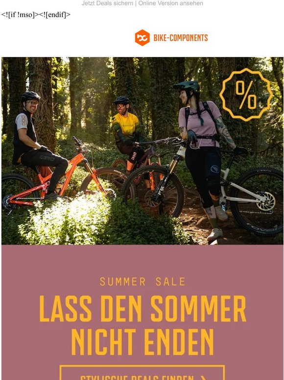Nur für kurze Zeit: 10 % Rabatt auf drei Top Marken, Early Rider Safe & Secure und weitere Summer Sale Deals 🔥