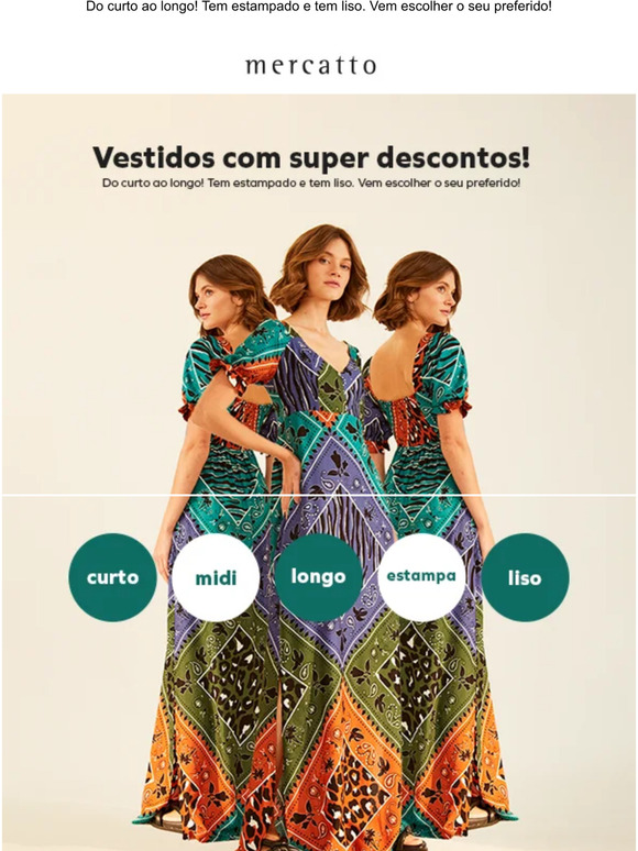 Vestidos com super descontos!