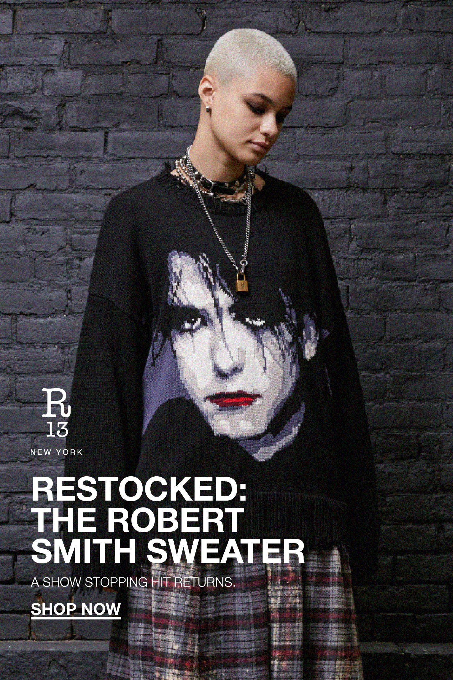 新品登場R13 robert smith oversized sweater トップス