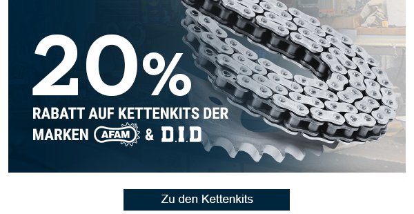 20% Rabatt auf Kettenkits von AFAM und D.I.D.