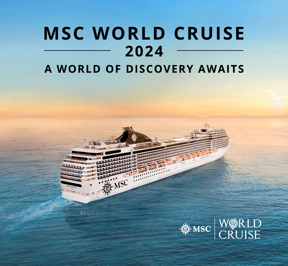 msccruisesusa 120 Nights. 31 Countries. One Amazing World Cruise. 🌎